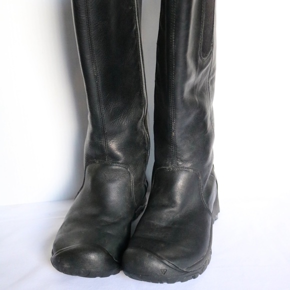 KEEN Silverton Black Leather Tall Winter Waterproof Boots Women's 7.5 Winter - Picture 11 of 13